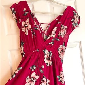 Floral print maxi dress